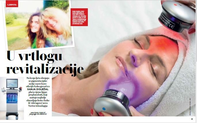 Naša poznata pjevačica i voditeljica, divna Sanja Doležal, svoju kožu njeguje uz Hydrafacial tretman @ Poliklinika Nola. (Glorija )  